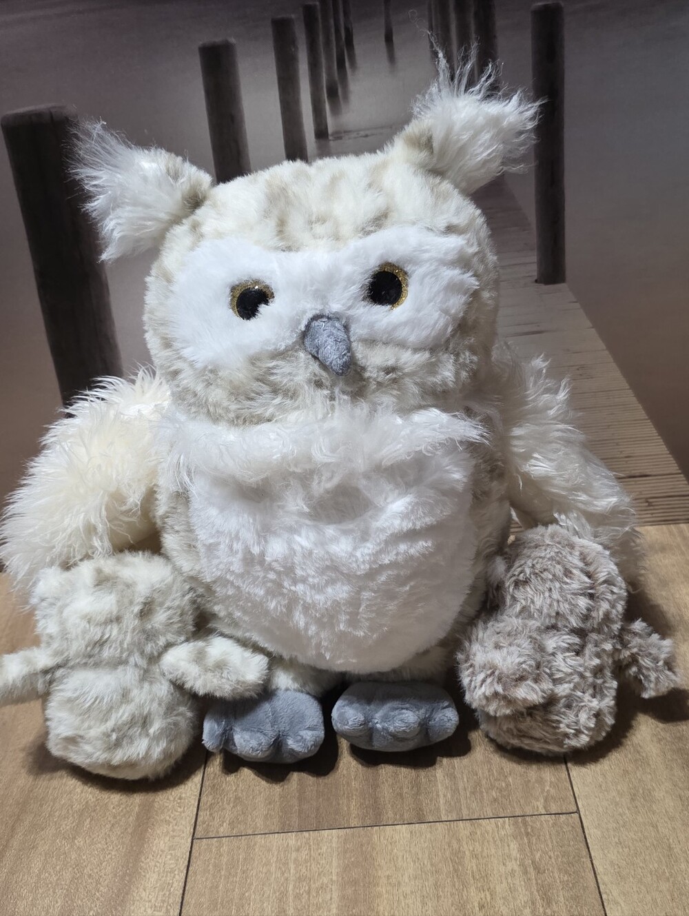 MorisMos Owl Plush Cream & White Owl Stuffed Animal